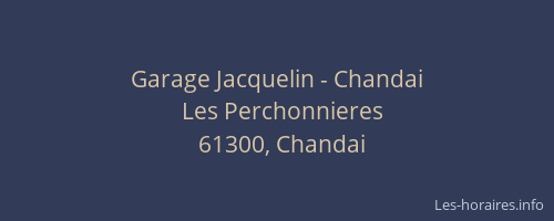 Garage Jacquelin - Chandai