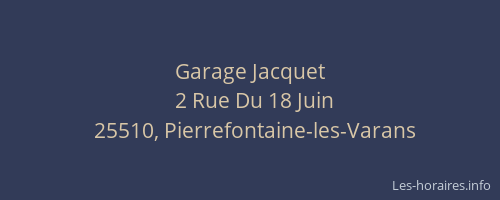 Garage Jacquet