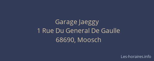 Garage Jaeggy