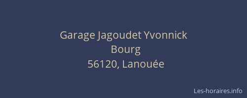 Garage Jagoudet Yvonnick