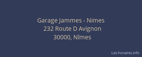 Garage Jammes - Nimes
