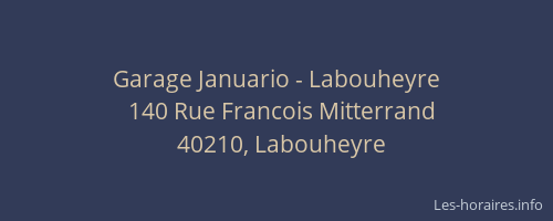 Garage Januario - Labouheyre