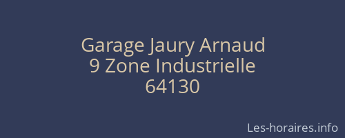 Garage Jaury Arnaud