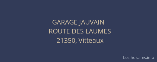 GARAGE JAUVAIN