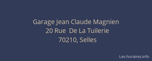 Garage Jean Claude Magnien