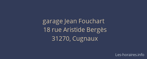 garage Jean Fouchart