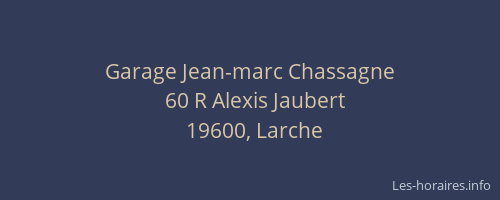 Garage Jean-marc Chassagne
