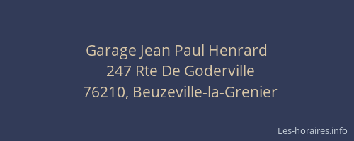 Garage Jean Paul Henrard