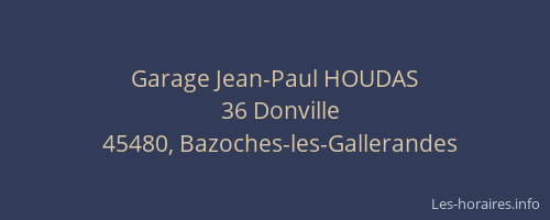 Garage Jean-Paul HOUDAS