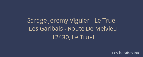 Garage Jeremy Viguier - Le Truel