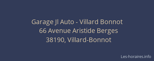 Garage Jl Auto - Villard Bonnot