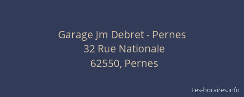 Garage Jm Debret - Pernes