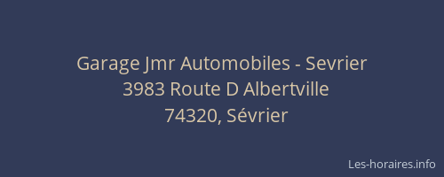 Garage Jmr Automobiles - Sevrier