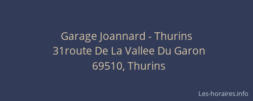 Garage Joannard - Thurins