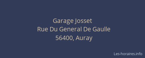 Garage Josset