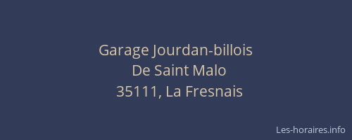 Garage Jourdan-billois