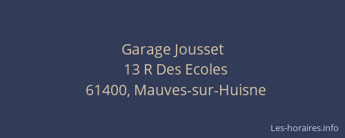 Garage Jousset
