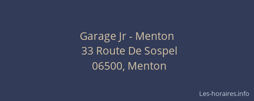 Garage Jr - Menton