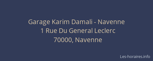 Garage Karim Damali - Navenne