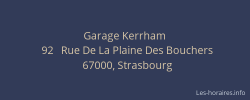 Garage Kerrham