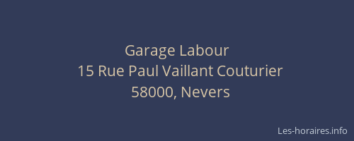 Garage Labour