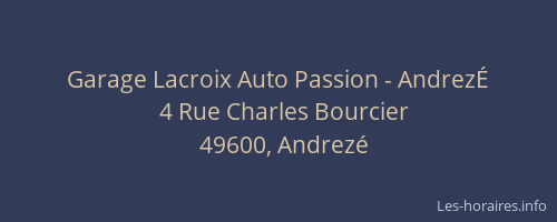 Garage Lacroix Auto Passion - AndrezÉ