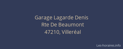 Garage Lagarde Denis