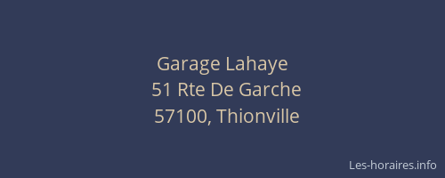 Garage Lahaye