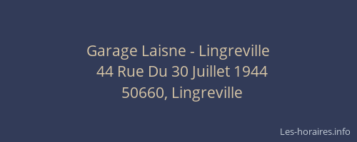 Garage Laisne - Lingreville