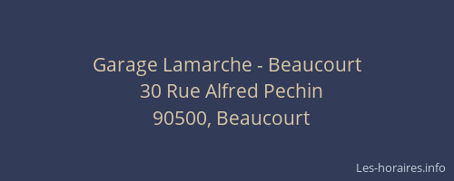 Garage Lamarche - Beaucourt