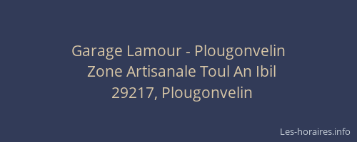 Garage Lamour - Plougonvelin
