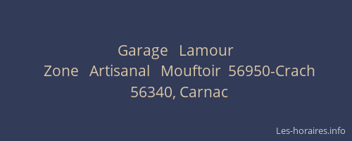 Garage   Lamour