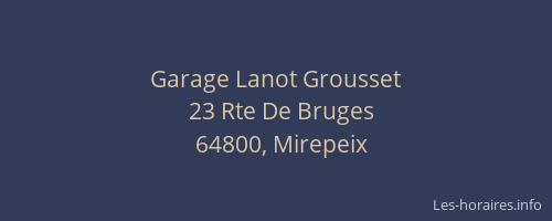 Garage Lanot Grousset