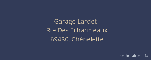 Garage Lardet