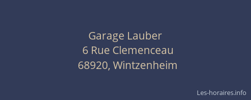 Garage Lauber