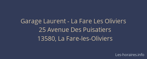 Garage Laurent - La Fare Les Oliviers