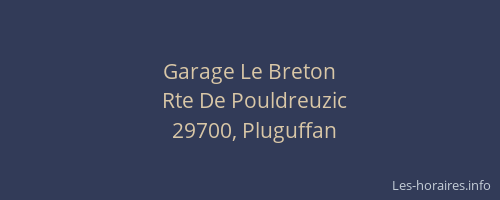 Garage Le Breton