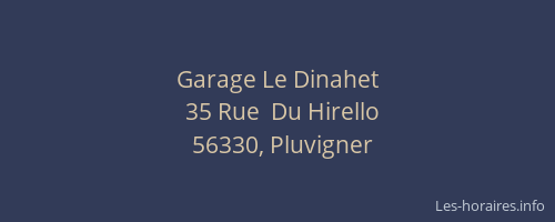 Garage Le Dinahet