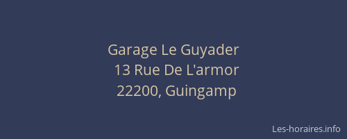 Garage Le Guyader