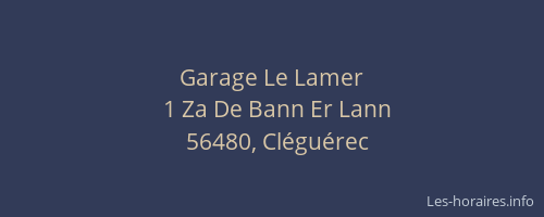 Garage Le Lamer