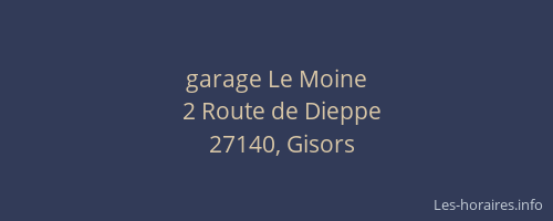 garage Le Moine