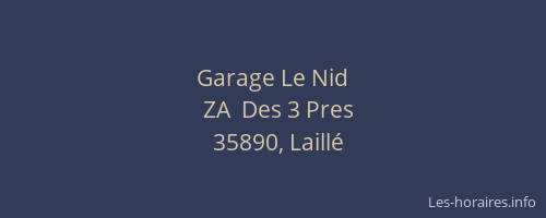 Garage Le Nid