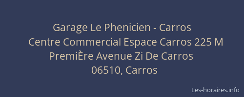 Garage Le Phenicien - Carros