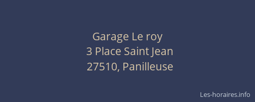Garage Le roy