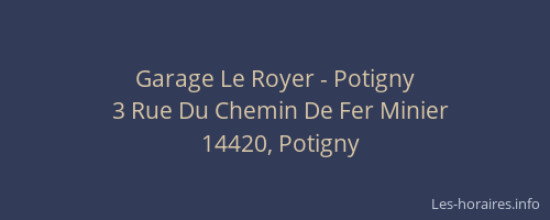 Garage Le Royer - Potigny
