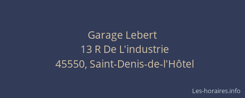 Garage Lebert