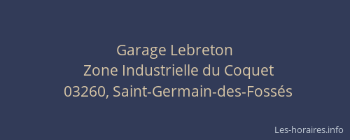 Garage Lebreton