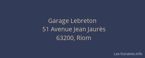 Garage Lebreton