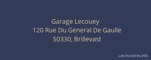 Garage Lecouey