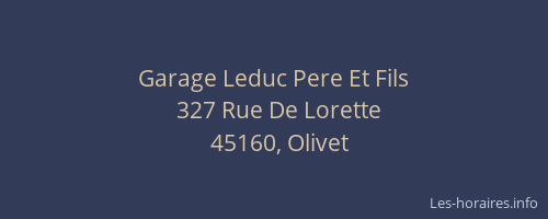 Garage Leduc Pere Et Fils